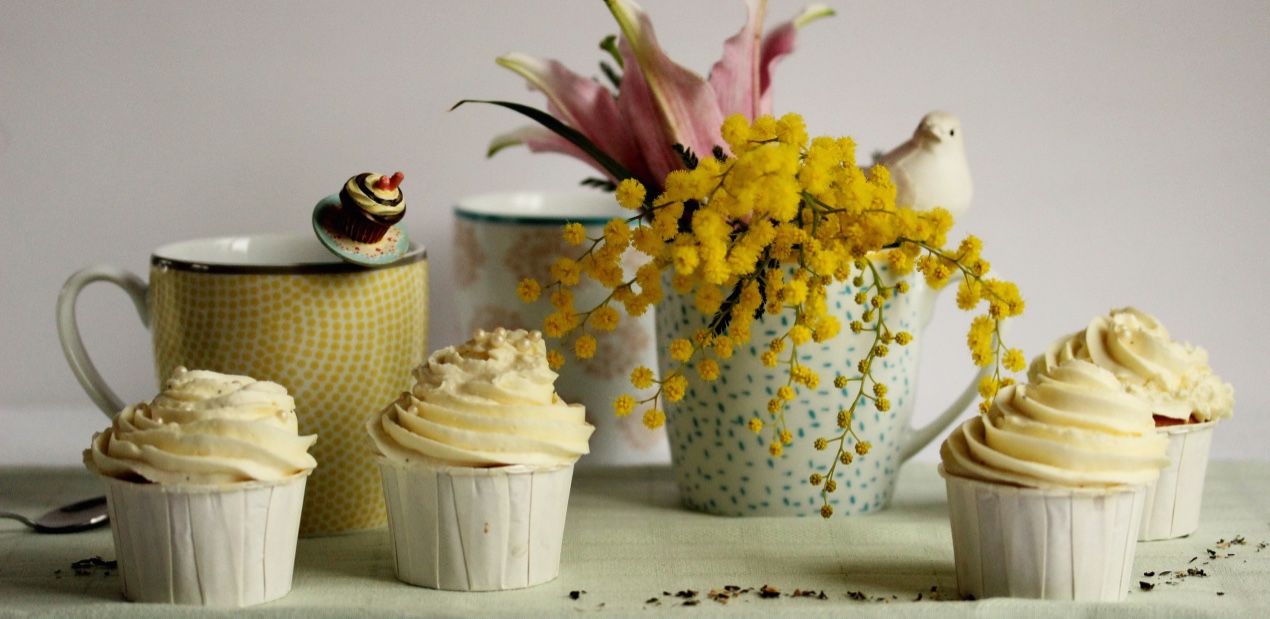 Cupcakes au thé Passion de fleurs de Dammann Frères